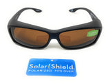 Sunglasses Polarised Optical Covers for Over Spectacles BROWN 581 2