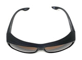 Sunglasses Polarised Optical Covers for Over Spectacles BROWN 581 12