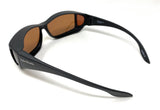 Sunglasses Polarised Optical Covers for Over Spectacles BROWN 581 8