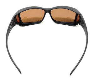 Sunglasses Polarised Optical Covers for Over Spectacles BROWN 581 9