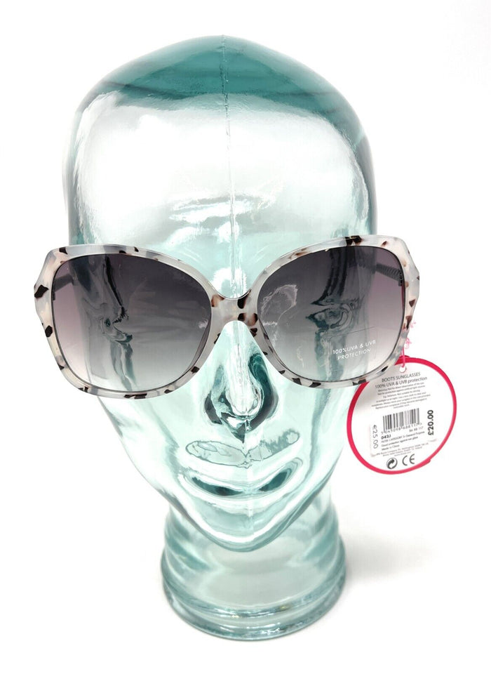 Ladies Sunglasses Animal Print Silver Metal Boots 042J Clubit Ltd