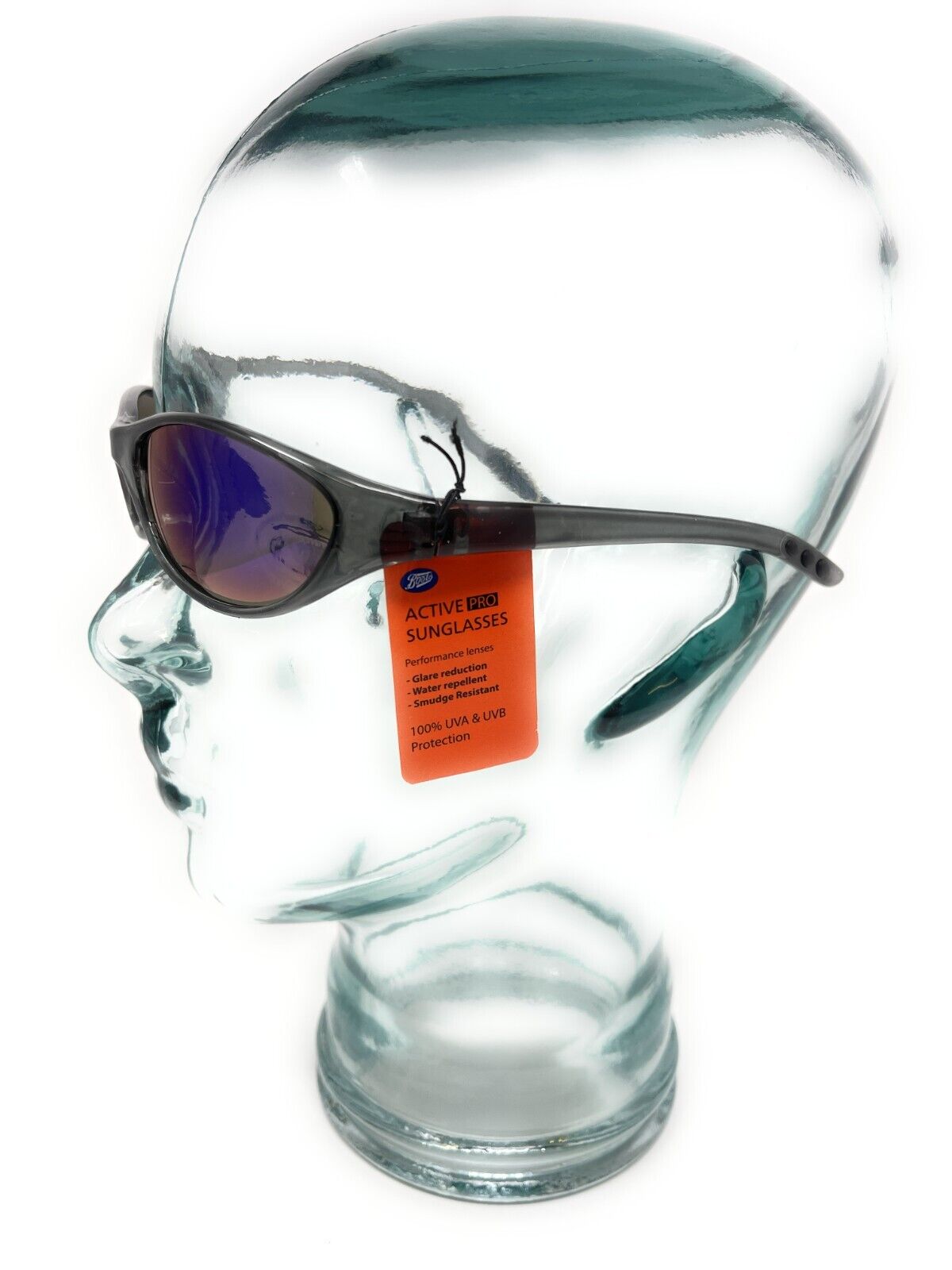 Boots Active Pro Sunglasses Grey Sports Style Blue Lens 175H 13