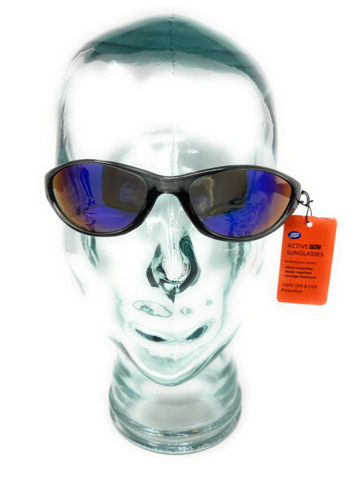 Boots Active Pro Sunglasses Grey Sports Style Blue Lens 175H 1