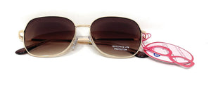 Ladies Sunglasses Metal Frame Brown Lens Boots 199J 1
