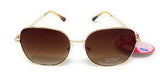 Ladies Sunglasses Metal Frame Brown Lens Boots 199J