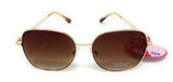 Ladies Sunglasses Metal Frame Brown Lens Boots 199J