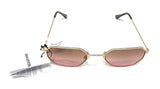 Ladies Sunglasses Gold Frame Pink Lenses Urban Outfitters 44014