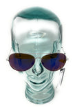 Ladies Sunglasses Silver Metal Blue Tint John Lewis 44501 11
