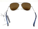 Ladies Sunglasses Silver Metal Blue Tint John Lewis 44501 8