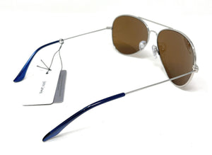 Ladies Sunglasses Silver Metal Blue Tint John Lewis 44501 9