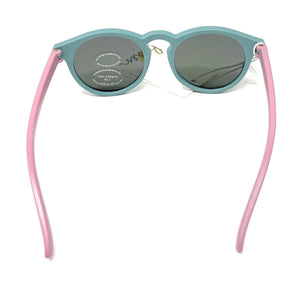 Mini Boden Sunglasses Girls Mirrored Lens Powder Blue/Pink Frames 6