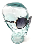 Glare Sunglasses Women's Black Frame with Gold Trim 1RHS79 10