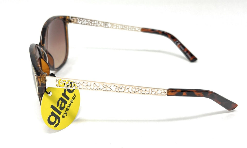 Glare Sunglasses Fashion Tortoise Shell Frame Tinted Lens 1RHS85 3