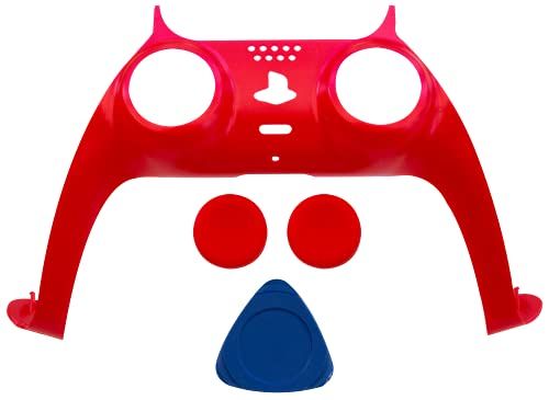 IMP DualSense Controller Styling Kit - 4 Pack Custom Faceplates and Thumb Grips (Blue, Green, Pink, Red)-3
