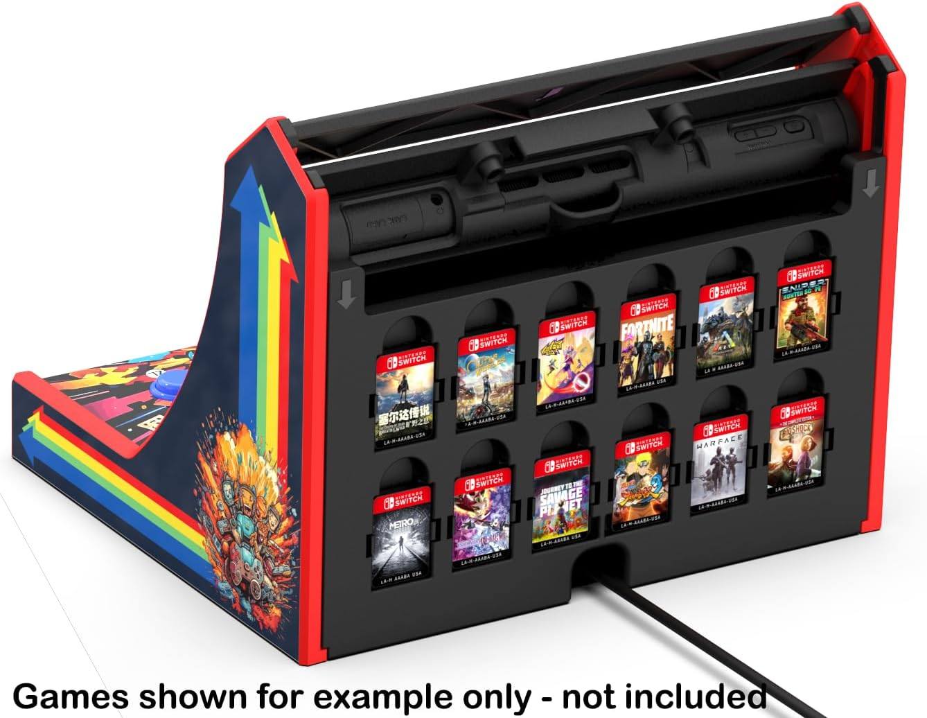 Mini Arcade Pro Retro Game Cabinet Compatible with Nintendo Switch 2 and OLED