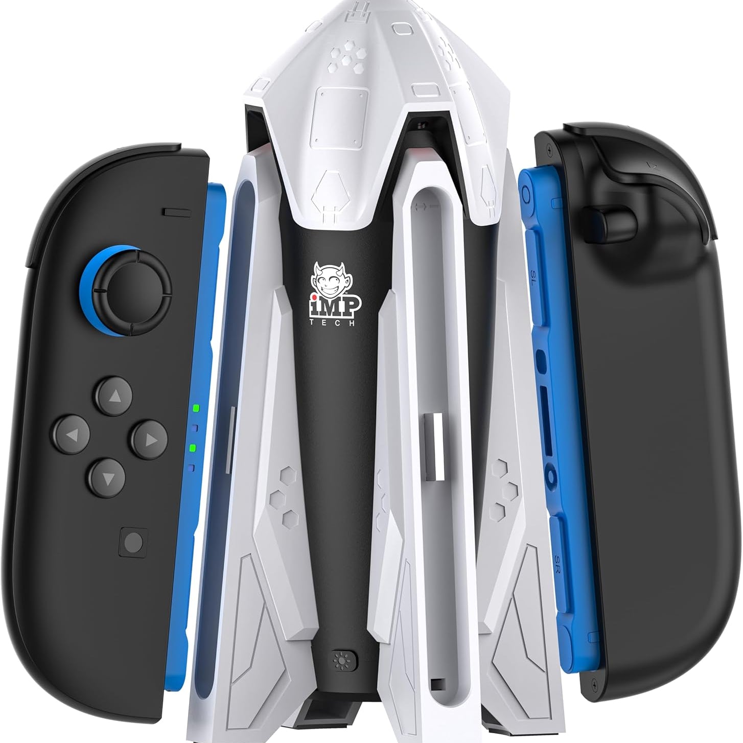 Rocket Dock LED Charging Station 4-Port Charger Nintendo Switch 2 Controllers