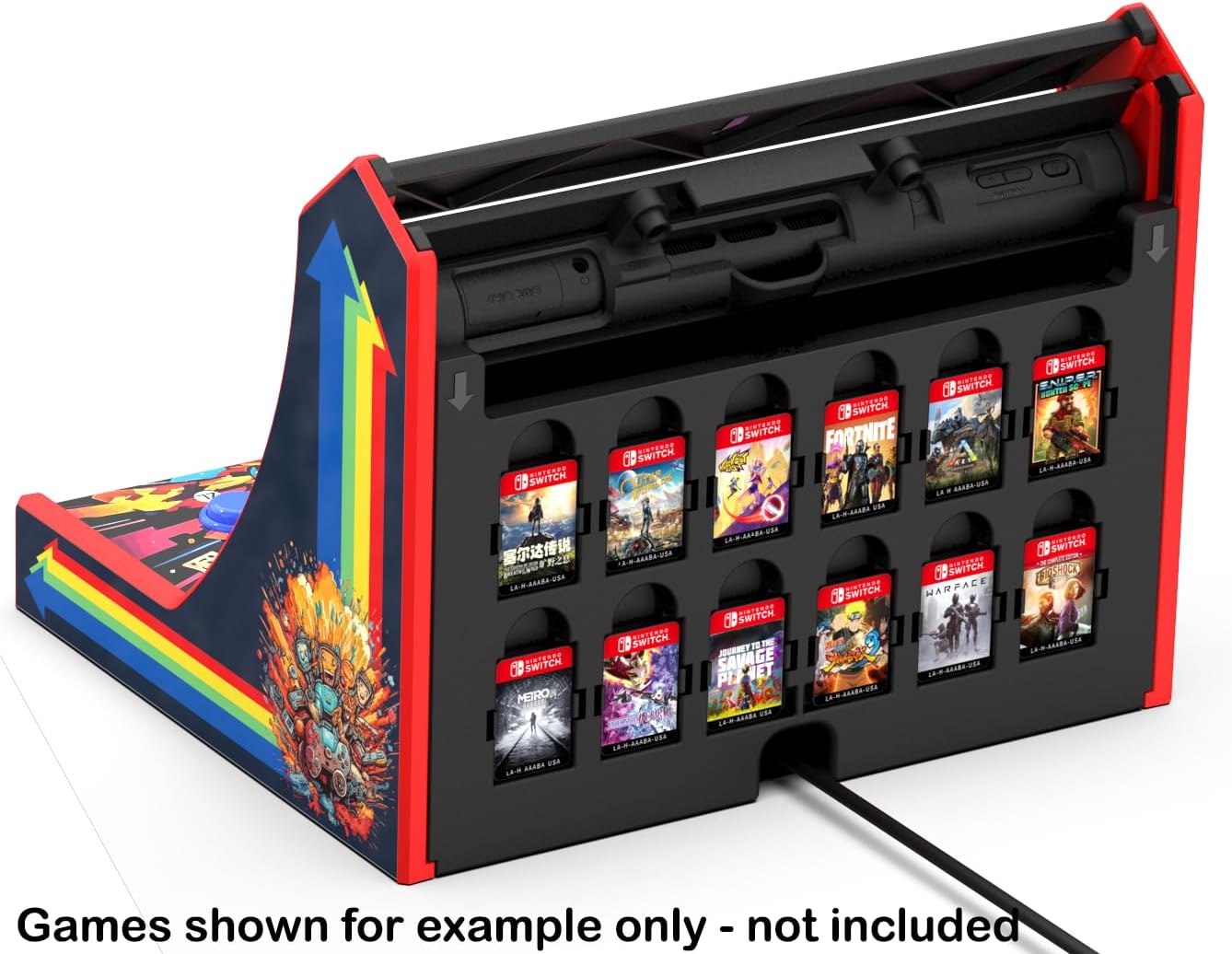 Mini Arcade Pro Retro Game Cabinet Compatible with Nintendo Switch 2 and OLED 7
