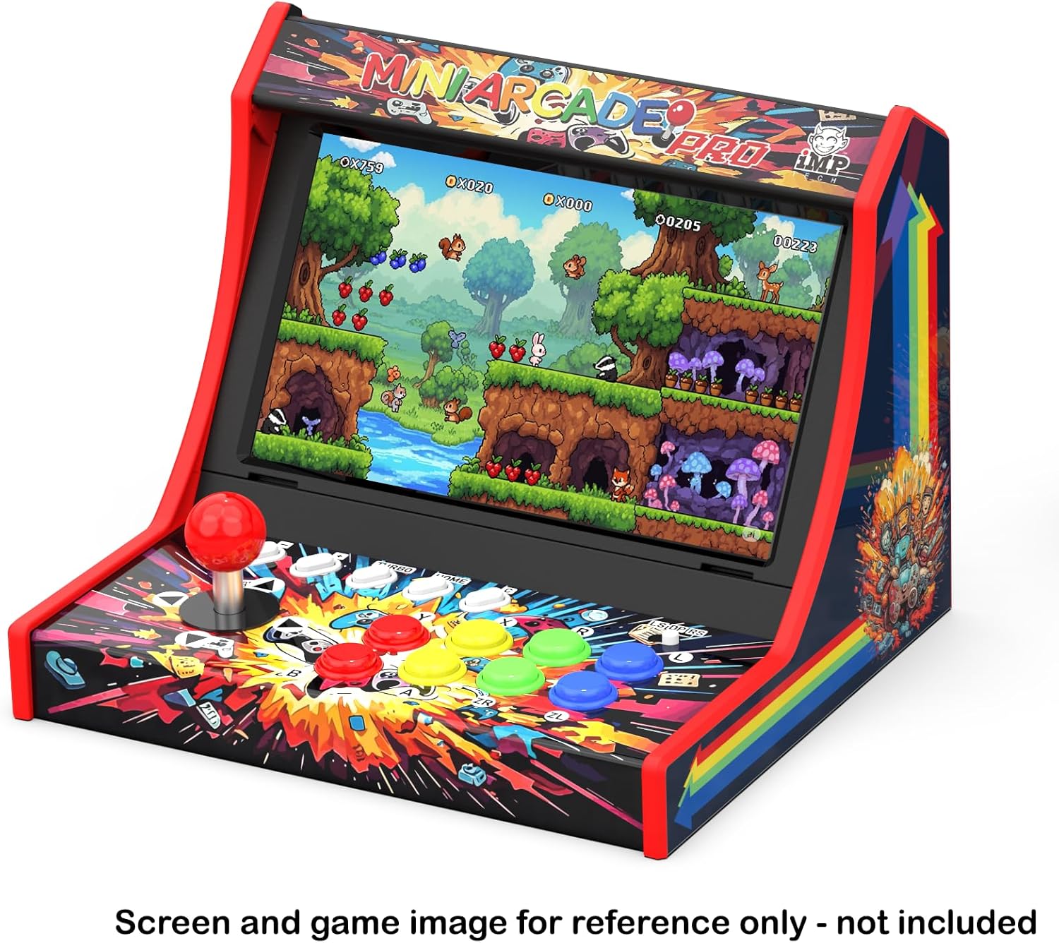 Mini Arcade Pro Retro Game Cabinet Compatible with Nintendo Switch 2 and OLED
