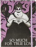 Funko Disney Villains Ursula in Black and Purple Hardback Ruled Notebook.