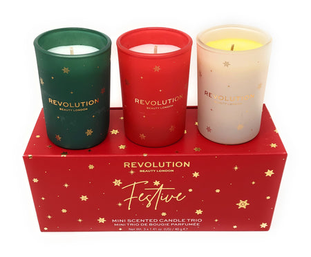 Mini Scented Candle Trio Festive Collection Gift Set