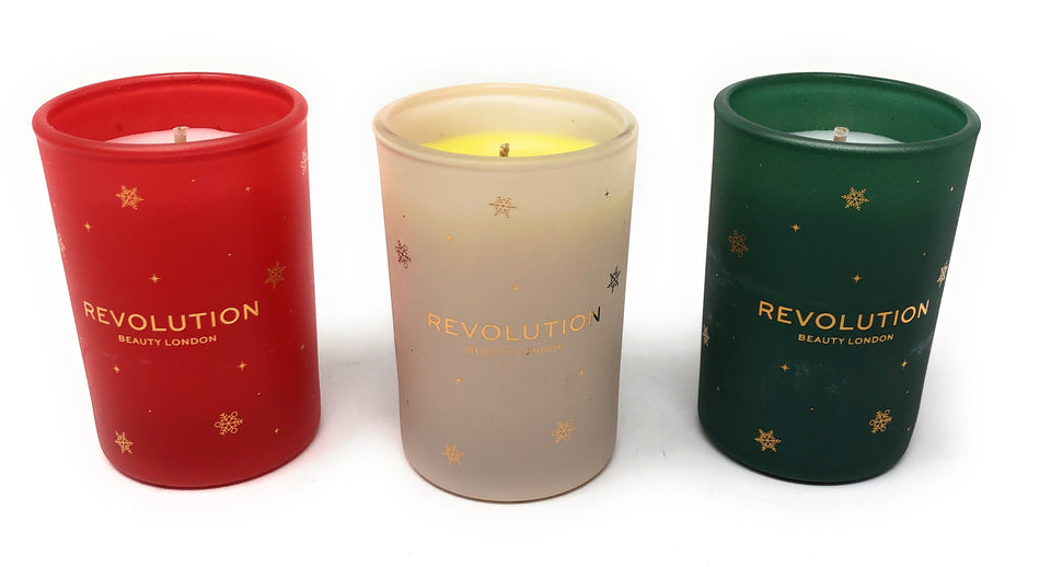 Mini Scented Candle Trio Festive Collection Gift Sets