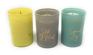 Revolution Mini Scented Candle Trio Grounded Gift Sets