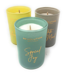 Revolution Mini Scented Candle Trio Grounded Gifts Set
