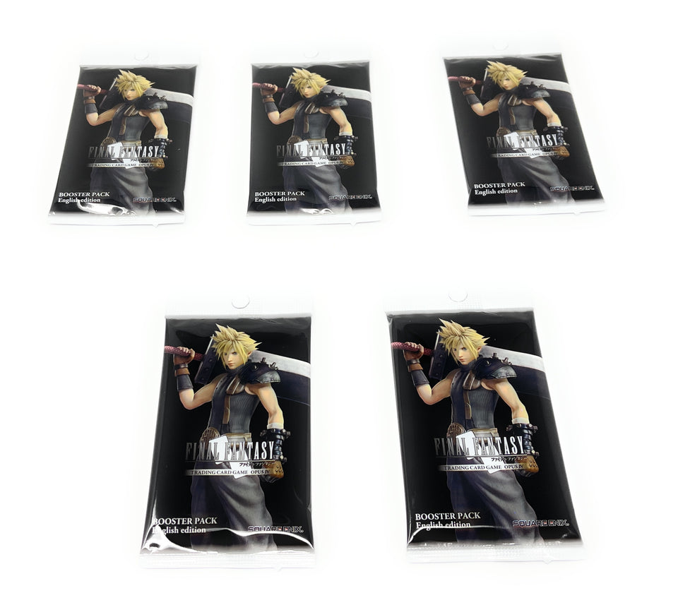 Final Fantasy Opus 4 Trading Card Game 5 Booster Packs
