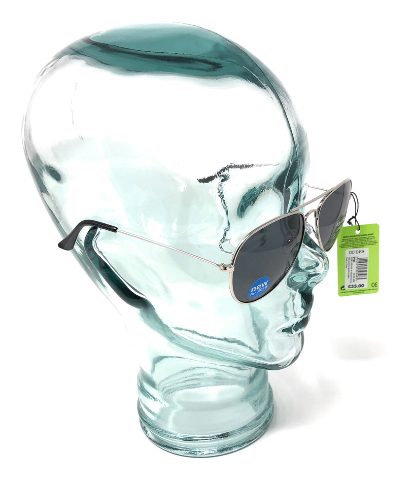 Polarised shades side view on head