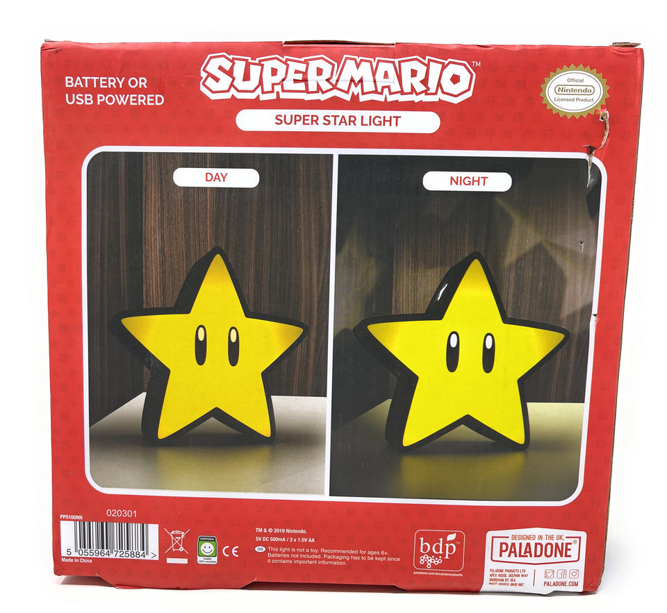 Super Mario Bros LED Lamp Super Star Projector Night Light 5