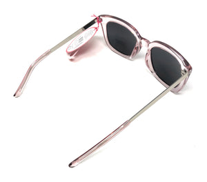 Chic Retro Women's Sunglasses with Grey Lenses and Silver Arms
