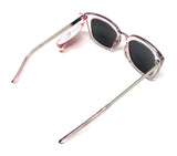 Chic Retro Women's Sunglasses with Grey Lenses and Silver Arms
