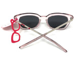 Chic Translucent Rose Frame Sunglasses with Metal Arms by Boots
