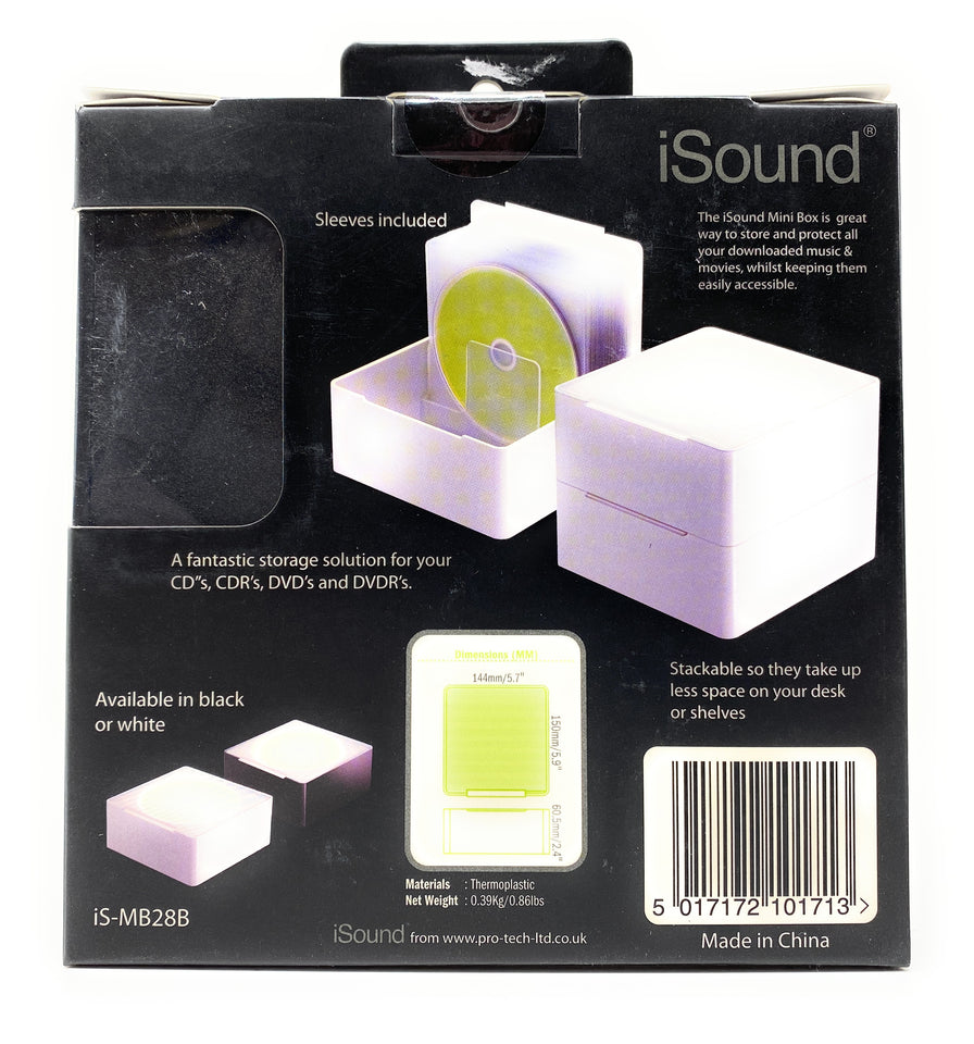 iSound Stackable CD Storage Mini Box Unit