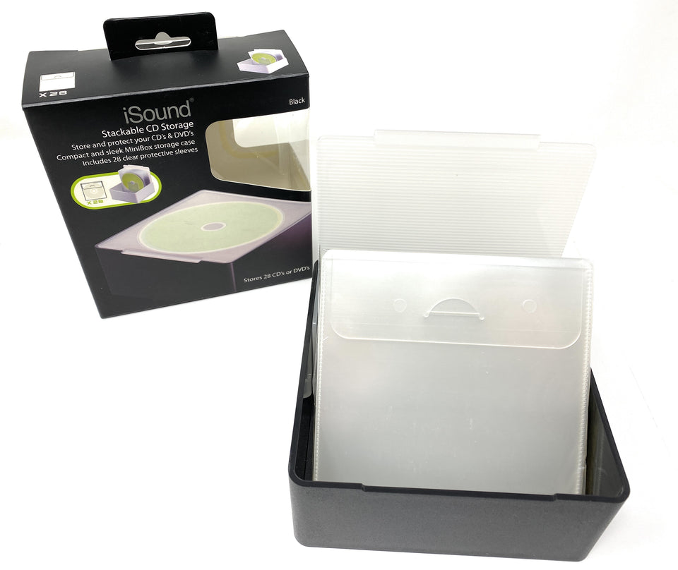 iSound Stackable CD Storage Mini Box Unit