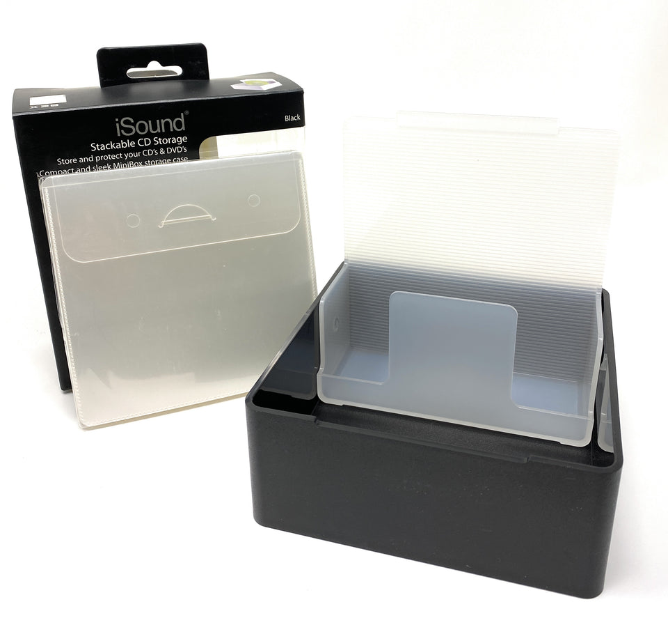 iSound Stackable CD Storage Mini Box Unit