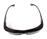 Solar Shield Sunglasses Polarised Optical Covers Over Spectacles BROWN 578 8