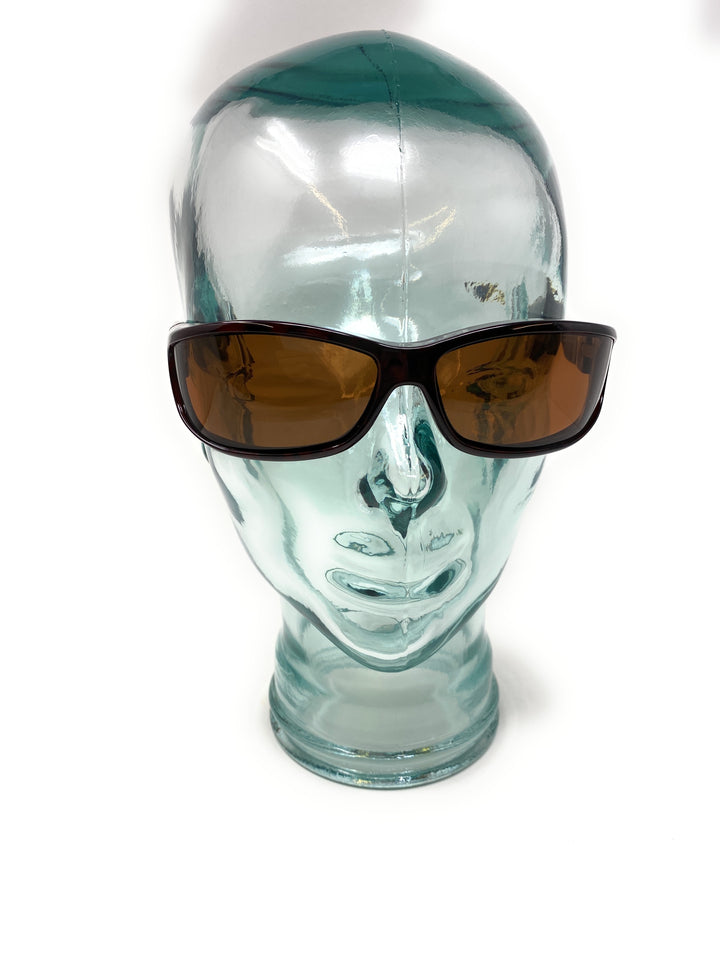 Solar Shield Sunglasses Polarised Optical Covers Over Spectacles BROWN 578 