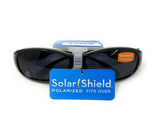 Polarised Optical Covers Over Spectacles BLACK with Diamond Effect Solar Shield 580 with Tags 2