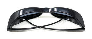 Polarised Optical Covers Over Spectacles BLACK with Diamond Effect Solar Shield 580 Top View