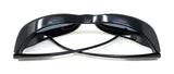 Polarised Optical Covers Over Spectacles BLACK with Diamond Effect Solar Shield 580 Top View