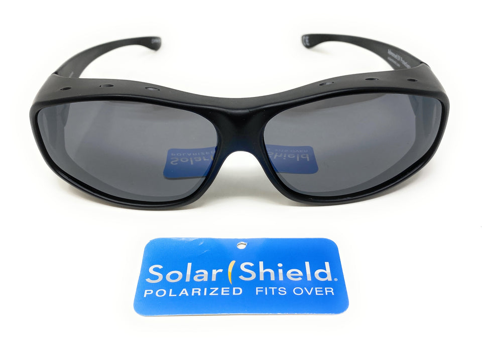 Sunglasses - Polarised Optical Covers for Over Spectacles - BLACK Wraparound Lenses 576