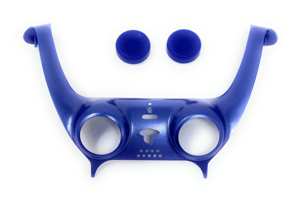 IMP DualSense Controller Styling Kit - 4 Pack Custom Faceplates and Thumb Grips (Blue)