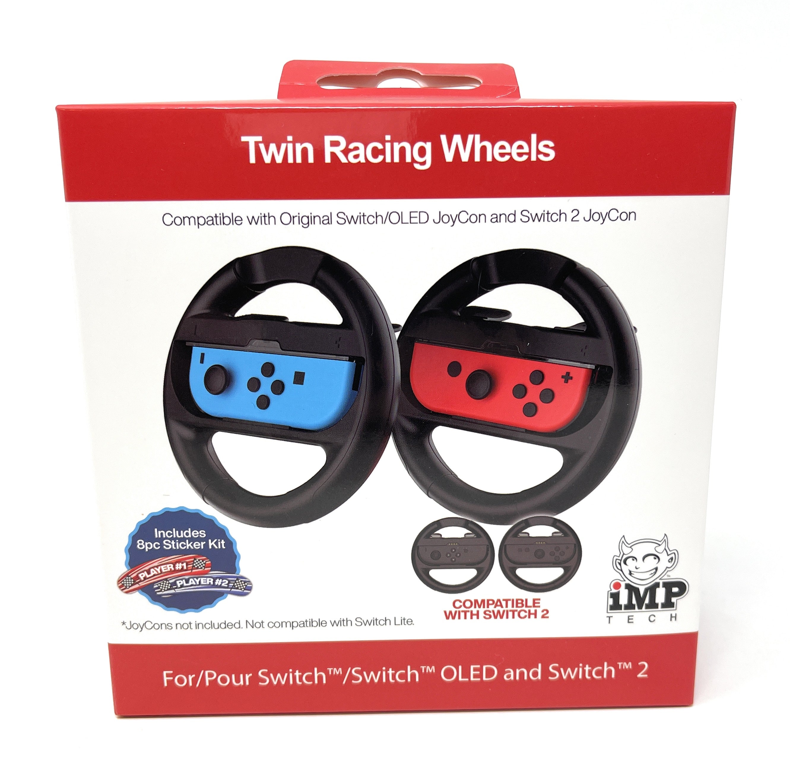 IMP Twin Racing Wheels for Nintendo Switch, OLED and Switch 2 -4