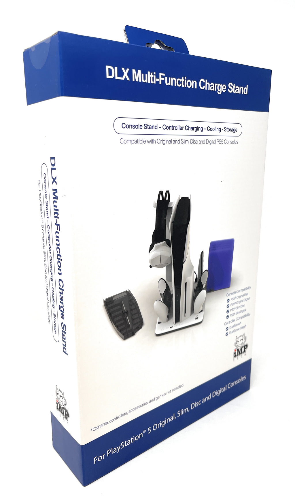 DLX Stand for PlayStation 5 Charging Dock, Cooling Fan, and Storage 1