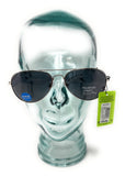 Aviator sunglasses on head