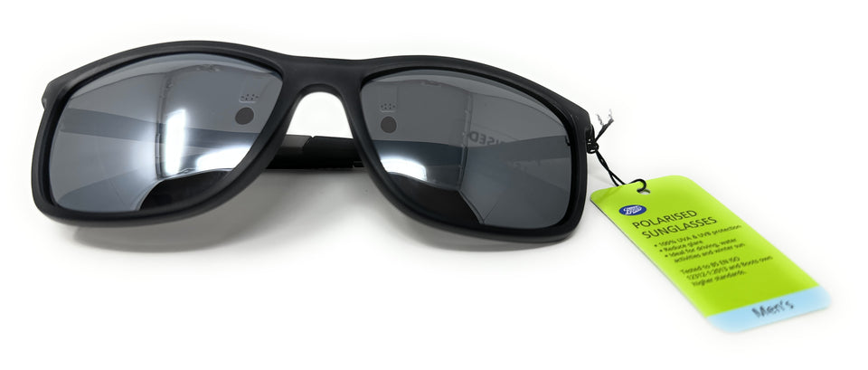 Polarised Sunglasses Black Frame with Grey Arms by Boots 104J 2