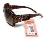 Boots Ladies Sunglasses Brown Tortoise Shell with Silver 028I 5