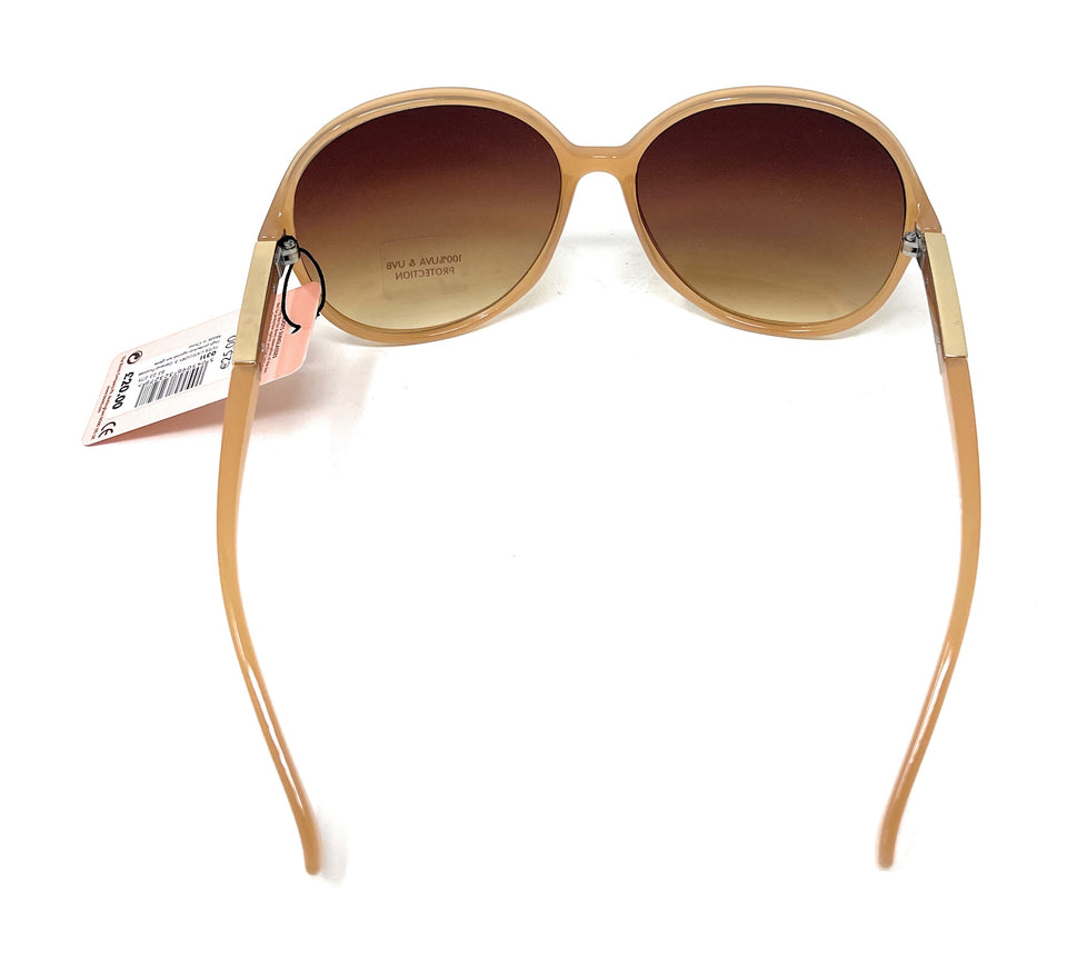Ladies Sunglasses Brown with Gold Boots 031I 9