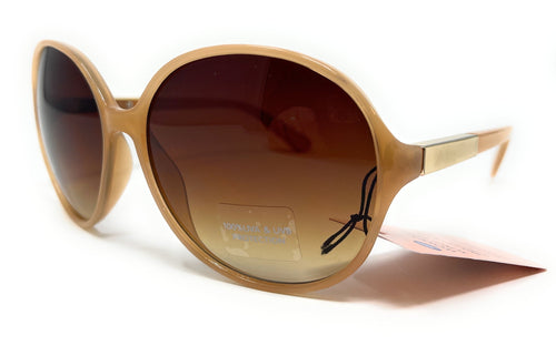 Ladies Sunglasses - Brown with Gold Metal Detail by Boots Model:031I